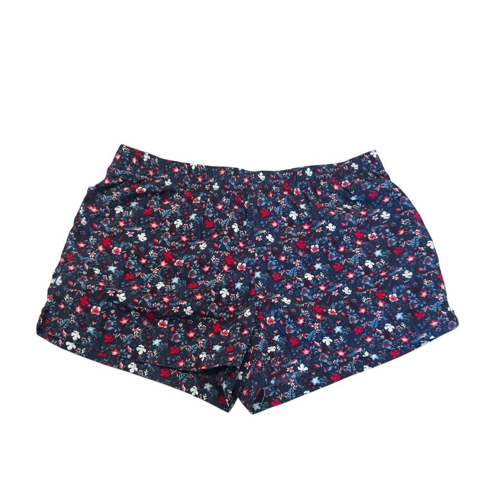 Columbia Sandy River II Printed Shorts Navy Floral Size Large Lined Outdoor Swim